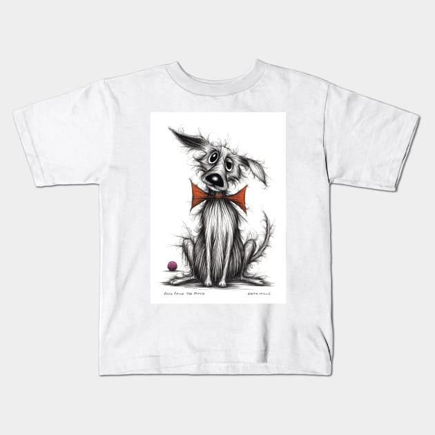 Posh paws the pooch Kids T-Shirt by Keith Mills